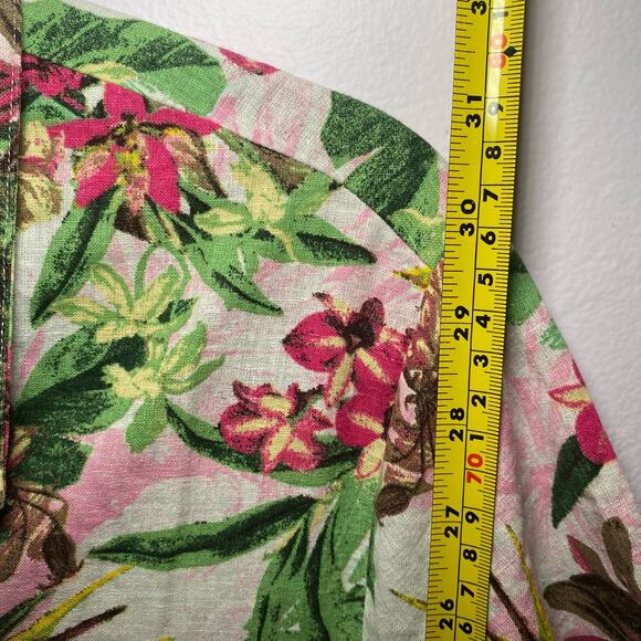 NWT Victoria's Secret Women's size Medium Pink Floral Tropical Romper Cover Up - Picture 10 of 11